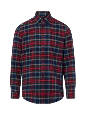 Andrew James koszula flanelowa Mężczyźni Regular Fit Bawełna (100%) niebieski | czerwony