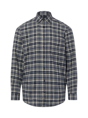 Andrew James koszula flanelowa Mężczyźni Regular Fit Bawełna (100%) niebieski | szary