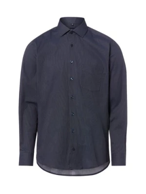 Andrew James Koszula męska Mężczyźni Regular Fit Bawełna niebieski wzorzysty,