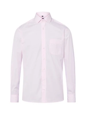 Andrew James Koszula męska Mężczyźni Regular Fit Bawełna różowy|biały w paski,