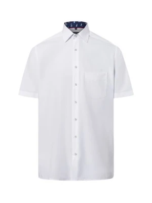 Andrew James Koszula męska - non-iron Mężczyźni Regular Fit Bawełna biały jednolity,