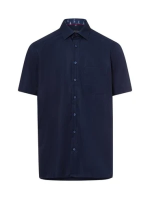 Andrew James Koszula męska - non-iron Mężczyźni Regular Fit Bawełna niebieski jednolity,