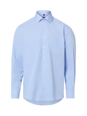 Andrew James Męska koszula biznesowa Mężczyźni Regular Fit Bawełna niebieski,