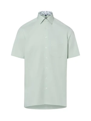 Andrew James Męska koszula biznesowa z krótkim rękawem Mężczyźni Regular Fit Bawełna (100%) zielony,