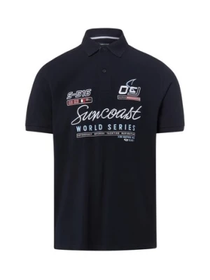 Andrew James Męska koszulka polo Mężczyźni Bawełna niebieski,