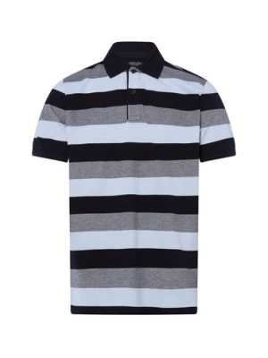 Andrew James Męska koszulka polo Mężczyźni Bawełna niebieski,