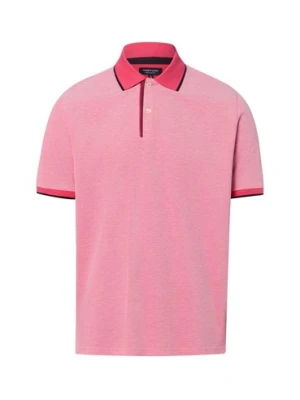 Andrew James Męska koszulka polo Mężczyźni Bawełna (100%) wyrazisty róż marmurkowy,