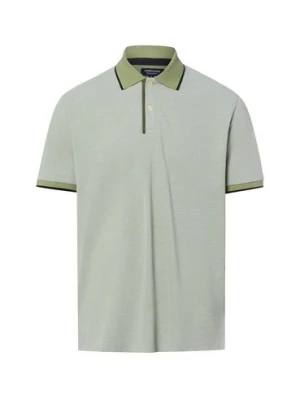 Andrew James Męska koszulka polo Mężczyźni Bawełna (100%) zielony marmurkowy,