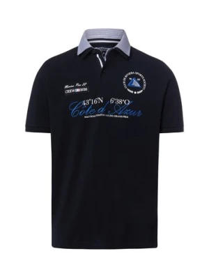 Andrew James Męska koszulka polo Mężczyźni Bawełna niebieski jednolity,