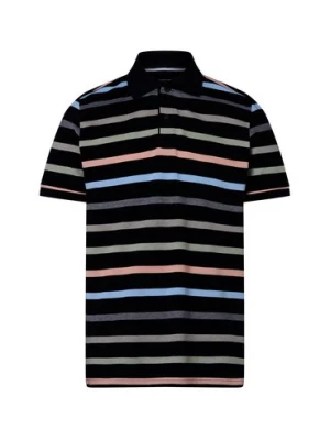 Andrew James Męska koszulka polo Mężczyźni Bawełna niebieski w paski,