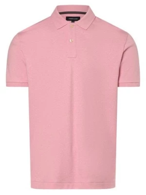 Andrew James Męska koszulka polo Mężczyźni Bawełna różowy marmurkowy,