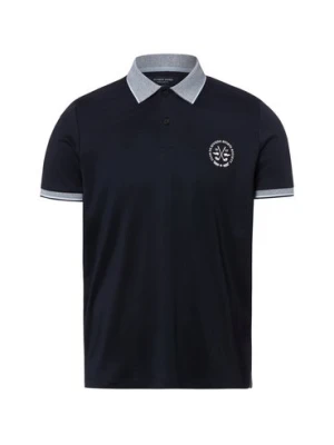 Andrew James Męska koszulka polo Mężczyźni niebieski jednolity,