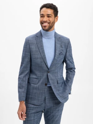 Andrew James Męska kurtka modułowa - Steven Mężczyźni Modern Fit niebieski marmurkowy,