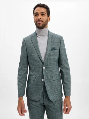 Andrew James Męska kurtka modułowa - Steven Mężczyźni Modern Fit zielony marmurkowy,