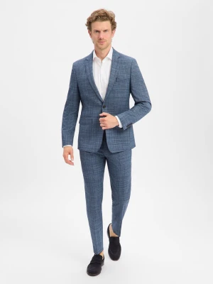 Andrew James Męski garnitur - Steven/Mitch Mężczyźni Modern Fit niebieski,
