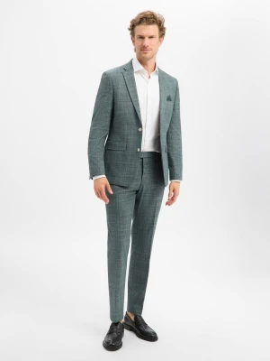 Andrew James Męski garnitur - Steven/Mitch Mężczyźni Modern Fit zielony,