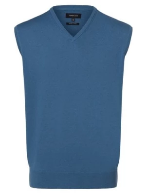 Andrew James Męski sweter Mężczyźni Bawełna niebieski jednolity,