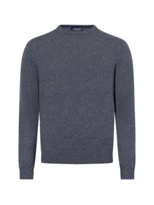 Andrew James Męski sweter Mężczyźni Kaszmir szary jednolity,