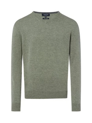 Andrew James Męski sweter z dzianiny Mężczyźni Kaszmir zielony marmurkowy,