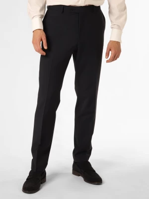 Andrew James New York Męskie spodnie od garnituru modułowego Mężczyźni Regular Fit niebieski jednolity,