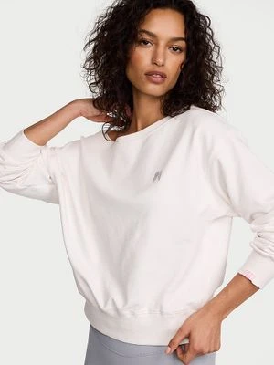 Angel Essentials Bluza bawełniana z dekoltem łódka Terry Boatneck Victoria's Secret