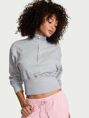 Angel Essentials Bluza bawełniana z krótkim suwakiem Status Terry Victoria's Secret