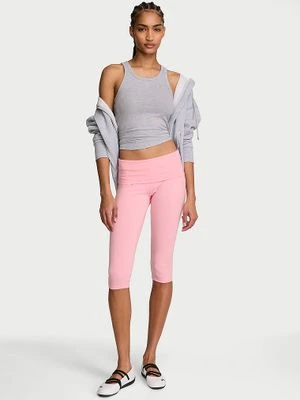 Angel Essentials Legginsy bawełniane rybaczki Capri Victoria's Secret