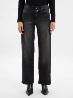 Angels Dżinsy - Liz Belt Wide Leg Kobiety czarny jednolity,