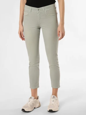Angels Jeansy Kobiety Bawełna zielony jednolity,