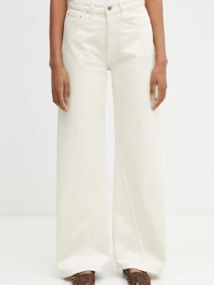 Anine Bing BRIE JEAN - CREAM jeansy relaxed fit damskie