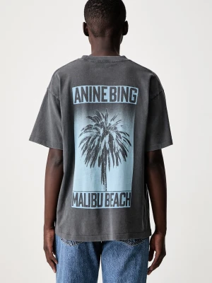 Anine Bing CADE TEE PALM T-shirt bawełniany damski