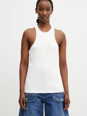 Anine Bing COLE TANK - CREAM top z wiskozy damski