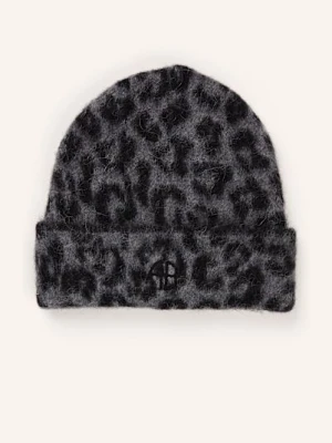 Anine Bing Czapka Elia Z Dodatkiem Alpaki grau