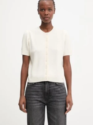 Anine Bing GRACIE CARDIGAN - CREAM kardigan kaszmirowy damski