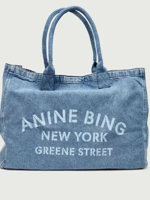 Anine Bing Jeansowa shopperka LEO