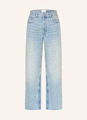 Anine Bing Jeansy Straight Leg Manon blau