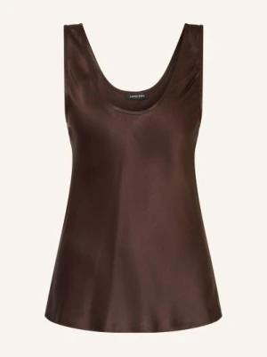 Anine Bing Jedwabna Bluzka Lea braun