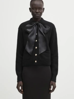 Anine Bing kardigan z dodatkiem wełny rhodes damski kolor czarny A.09.10577