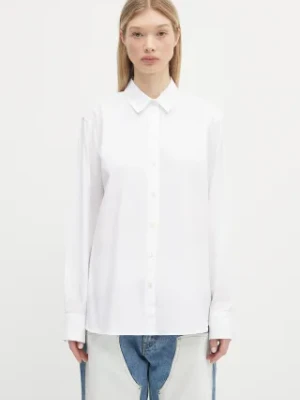 Anine Bing koszula bawełniana Essie Shirt damska kolor biały relaxed z kołnierzykiem klasycznym A.07.11028
