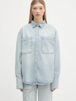 Anine Bing koszula jeansowa Dante Shirt damska kolor niebieski relaxed z kołnierzykiem klasycznym A.07.10239