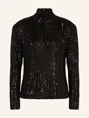 Anine Bing Koszulka Z Długim Rękawem Josephine Z Cekinami schwarz