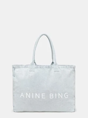 Anine Bing LEO DENIM TOTE - LUCID BLUE torebka damska jeansowa