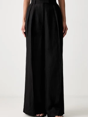 Anine Bing LOU TROUSER spodnie z lnem damskie