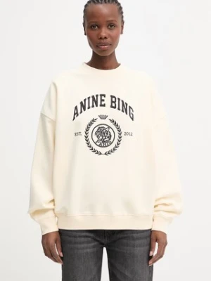 Zdjęcie produktu Anine Bing MILES SWEATSHIRT COLLEGIATE - CREAM bluza bawełniana damska