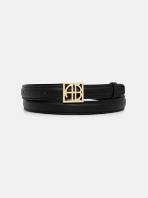 Anine Bing MONOGRAM pasek skórzany damski