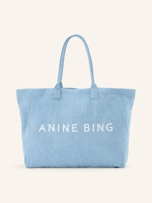 Anine Bing Shopperka Leo Canvas blau JASNONIEBIESKI