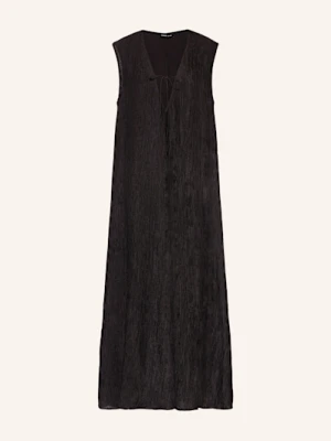 Anine Bing Sukienka Constance Z Plisami schwarz