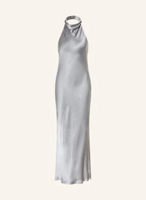 Anine Bing Sukienka Z Satyny Eliana blau