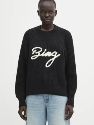 Anine Bing sweter z dodatkiem wełny kendrick damski kolor czarny ciepły A.09.11461