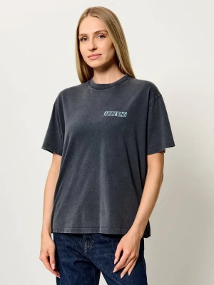 Anine Bing T-shirt Cade Palm | Relaxed fit grafitowy